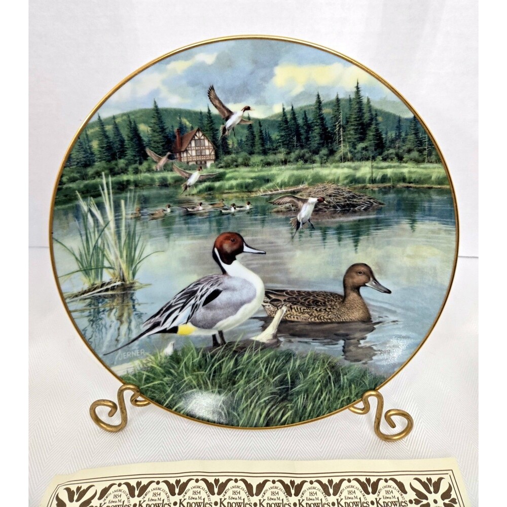 Vtg Edwin Knowles Plate "The Pintail” - Living With Nature: Jerner’s DUCKS